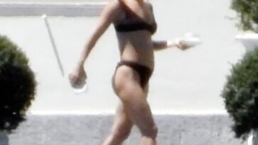 Lady Gaga Shows Off Her Bikini Body on Villa Bonomi (63 Photos)