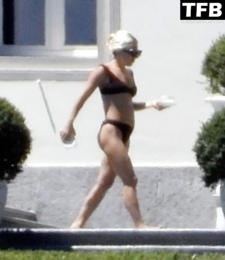 Lady Gaga Shows Off Her Bikini Body on Villa Bonomi (63 Photos)