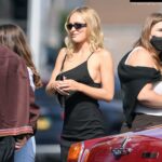 Lily-Rose Depp is Spotted Filming on the Set of “The Idol” in LA (14 Photos)