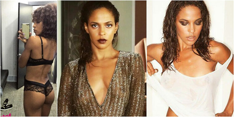 Megalyn Echikunwoke Sexy - See Through Dress and Lingerie Pic !