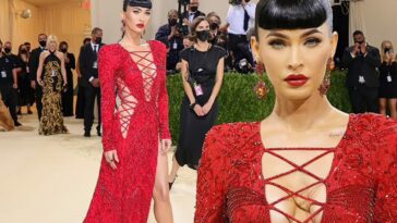 Megan Fox Looks Sexy in Red at the 2021 Met Gala in NYC (148 Photos) [Updated]