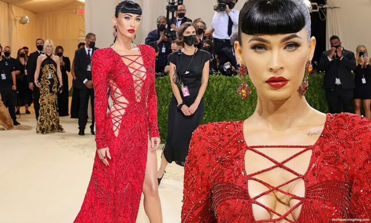 Megan Fox Looks Sexy in Red at the 2021 Met Gala in NYC (148 Photos) [Updated]