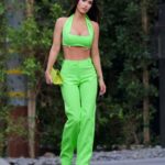 Megan Fox Stuns in a Neon Green Top and Pants in LA (7 Photos)