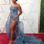 Megan Thee Stallion Displays Her Sexy Legs & Boobs at the 94th Annual Academy Awards (7 Photos)