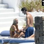 Thibaut Courtois & Mishel Gerzig Enjoy a Day in Mykonos (30 Photos)