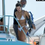 Montana Brown Shows Off Her Toned Beach Body in a White Bikini Enjoying Winter Sunshine in Barbados (173 Photos)