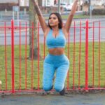 Nikita Jasmine Shows Off Her Amazing Bum as She Works Out at a Local Park in Newcastle (7 Photos)