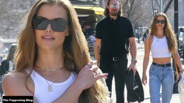 Braless Nina Agdal & Justin P. Stolarczyk Grab a Bite at Bar Pitti (21 Photos)