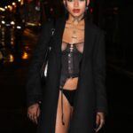 Ogee Flaunts Her Tits with Pasties While Leaving Etam Show in Paris (14 Photos)