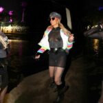 Braless Paris Hilton Arrives at the Neon Carnival Party During Coachella (35 Photos)