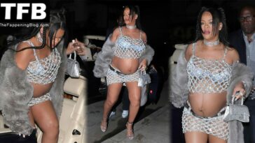 Rihanna Flashes Her Areolas as She Celebrates Her First Mother’s Day with ASAP Rocky at Giorgio Baldi (60 Photos)