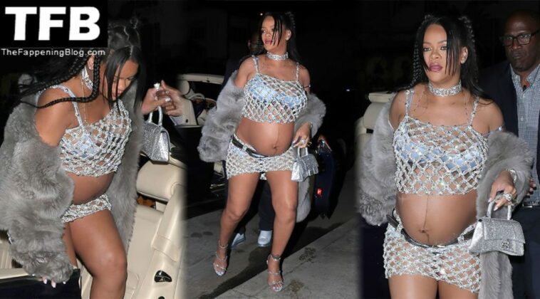 Rihanna Flashes Her Areolas as She Celebrates Her First Mother’s Day with ASAP Rocky at Giorgio Baldi (60 Photos)