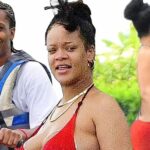 Pregnant Rihanna is Seen in a Red Bikini in Barbados (24 Photos)