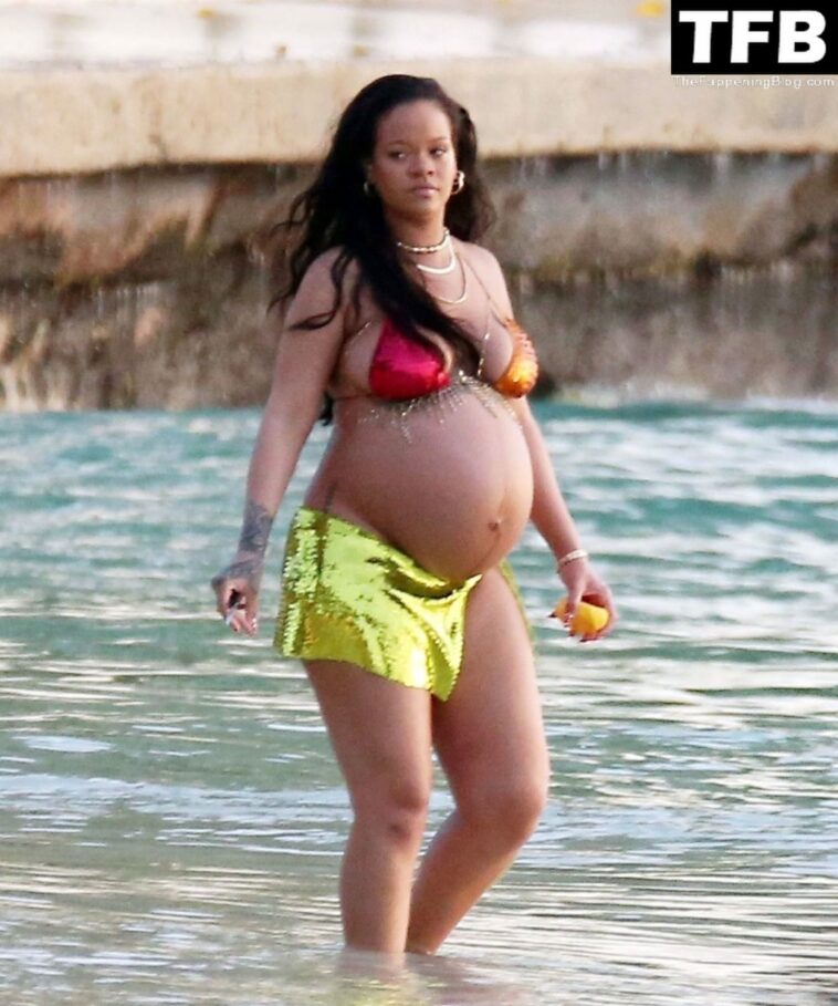 Rihanna Enjoys a Day on the Beach in Barbados (48 New Photos)