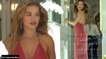 Rita Ora Wears an Orange Crochet Dress as She Gets Her Nails Done in Rose Bay (36 Photos)