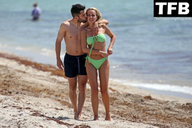 Romarey Ventura & Jordi Alba Spend Some Time at the Beach in Miami (34 Photos)