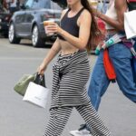 Scout Willis Looks Stylish and Flashy in Striped Pants Shopping on Melrose (37 Photos)