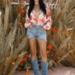 Braless Shanina Shaik Poses at Revolve Event in LA (10 Photos)