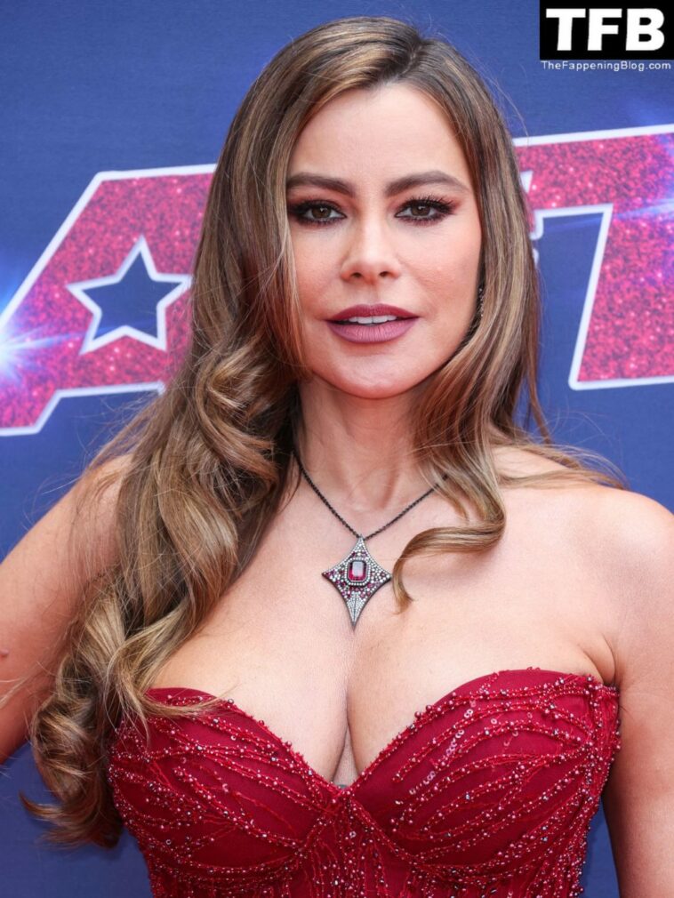 Sofía Vergara Displays Her Stunning Figure in a Red Dress at the ‘America’s Got Talent’ Season 17 Kick-Off in LA (134 Photos)