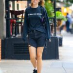 Suki Waterhouse Dons Denim Shorts for a Solo Outing in the Big Apple (15 Photos)