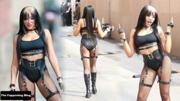 Tinashe Sets Pulses Racing in Saucy Black Dominatrix Gear (6 Photos)