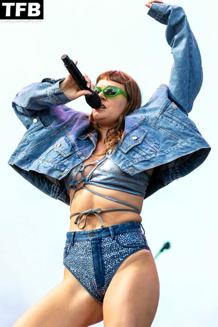 Tove Lo Flashes Her Nude Breasts at the Lollapalooza 2022 (10 Photos)