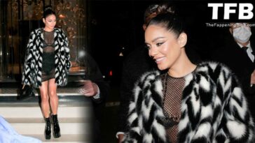 Vanessa Hudgens Flashes Her Bra in a See-Through Dress in Paris (41 Photos)