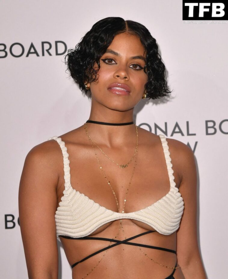 Zazie Beetz Flaunts Her Sexy Tits the National Board of Review Annual Awards (6 Photos)