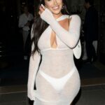 Anastasia Karanikolaou is Seen Wearing a Sheer Dress in Paris (17 Photos)