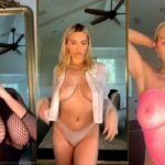 Lindsey Pelas Sexy Fishnet Livestream Video Leaked - Famous Internet Girls