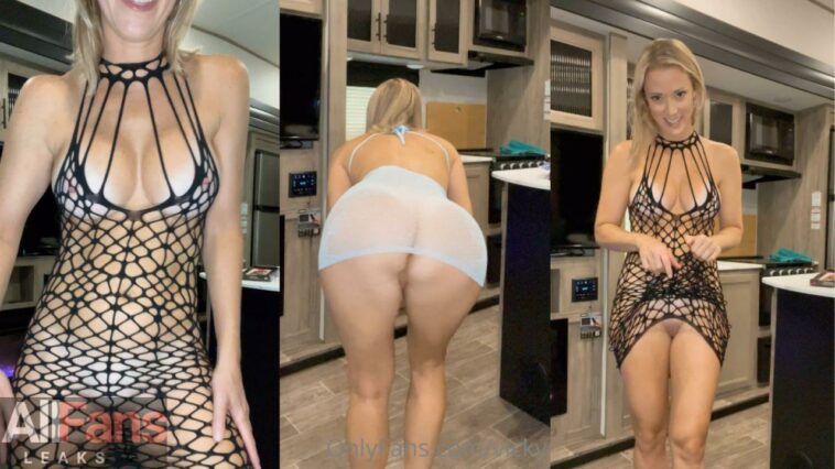 Vicky Stark Sheer Dresses Try On Video Leaked - Famous Internet Girls