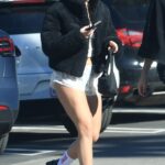 Addison Rae Shows Off Her White Laced Lingerie After Lunch with Omer Fedi in LA (26 Photos)