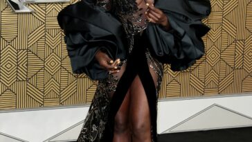 Danai Gurira Shows Off Her Sexy Tits at the “Black Panther: Wakanda Forever” Premiere in London (45 Photos)