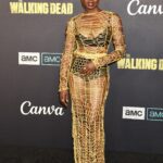 Danai Gurira Poses in a Mesh Dress The Walking Dead Live in LA (22 Photos)