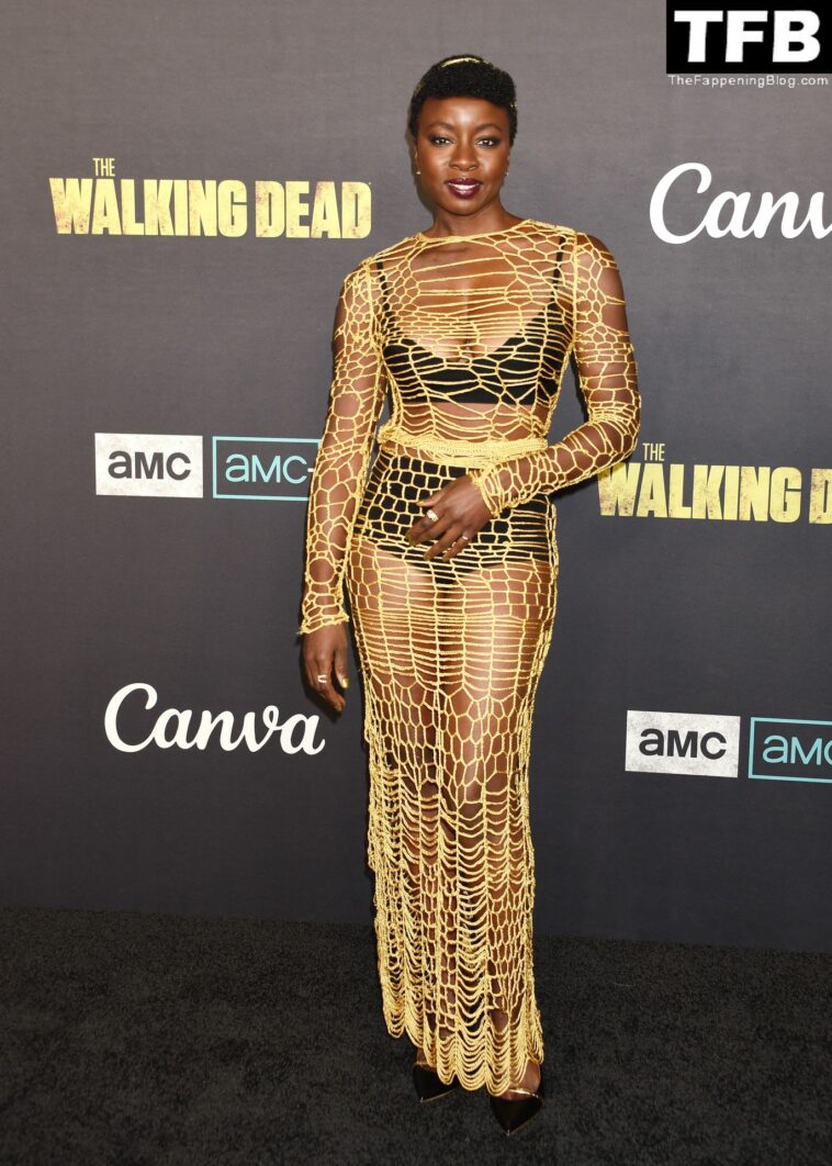 Danai Gurira Poses in a Mesh Dress The Walking Dead Live in LA (22 Photos)