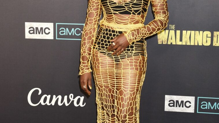 Danai Gurira Poses in a Mesh Dress The Walking Dead Live in LA (22 Photos)