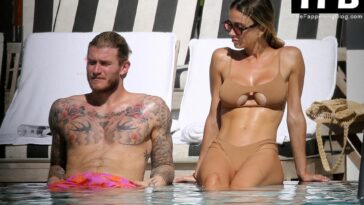 Diletta Leotta & Loris Karius Kiss and Shows Some Serious PDA by the Pool in Miami (41 Photos)