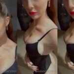 Amanda Cerny Nude Teasing In Black Lingerie Video Leaked - Famous Internet Girls