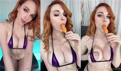 Amouranth Nude Popsicle Porn Blowjob Video Leaked - Famous Internet Girls