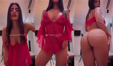 Anabella Galeano Topless See Through Lingerie Tease Video Leaked - Famous Internet Girls