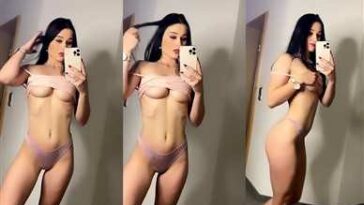 Anja Diergarten Topless Thong Lingerie Selfie Video Leaked - Famous Internet Girls