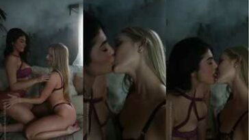 Caroline Zalog And Amanda Trivizas Lesbian Kissing Video Leaked - Famous Internet Girls