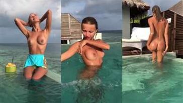 Catherine Kn Nude Pool Teasing Video Leaked - Famous Internet Girls