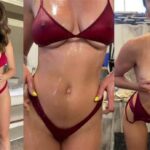 Christina Khalil Nude Shower Bikini Striptease Video Leaked - Famous Internet Girls