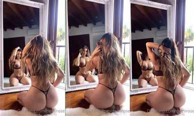 Demi Rose Mirror Teasing In Bikini Nude Video Leaked - Famous Internet Girls