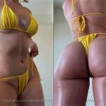Elizabeth Zaks Nude Yellow Bikini Teasing Video Leaked - Famous Internet Girls