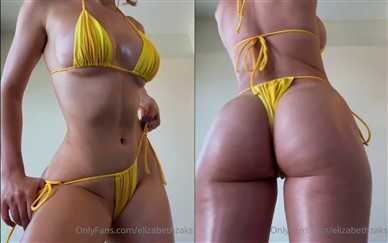 Elizabeth Zaks Nude Yellow Bikini Teasing Video Leaked - Famous Internet Girls