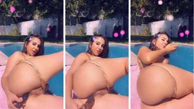 Lena The Plug Masturbating Poolside Nude Video Leaked - Famous Internet Girls