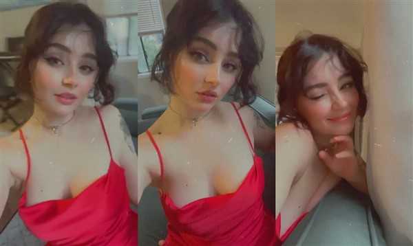 Mia Alves Sexy Red Dress Tease Video Leaked - Famous Internet Girls