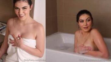 Mikaela Pascal Nude Bathtub Shower Video Leaked - Famous Internet Girls